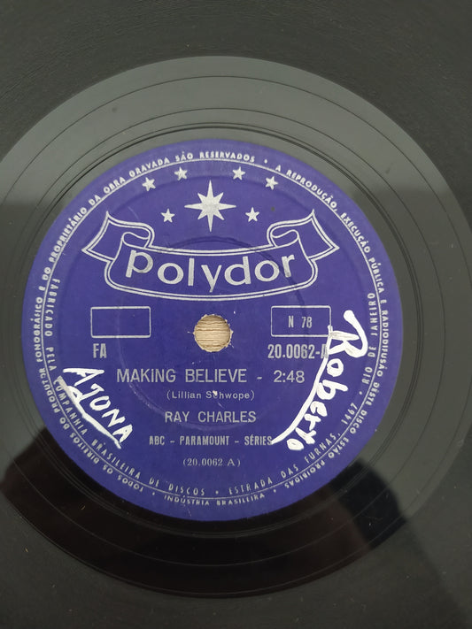 Vinil 10" Ray Charles Making Believe / Teardrops In My Heart