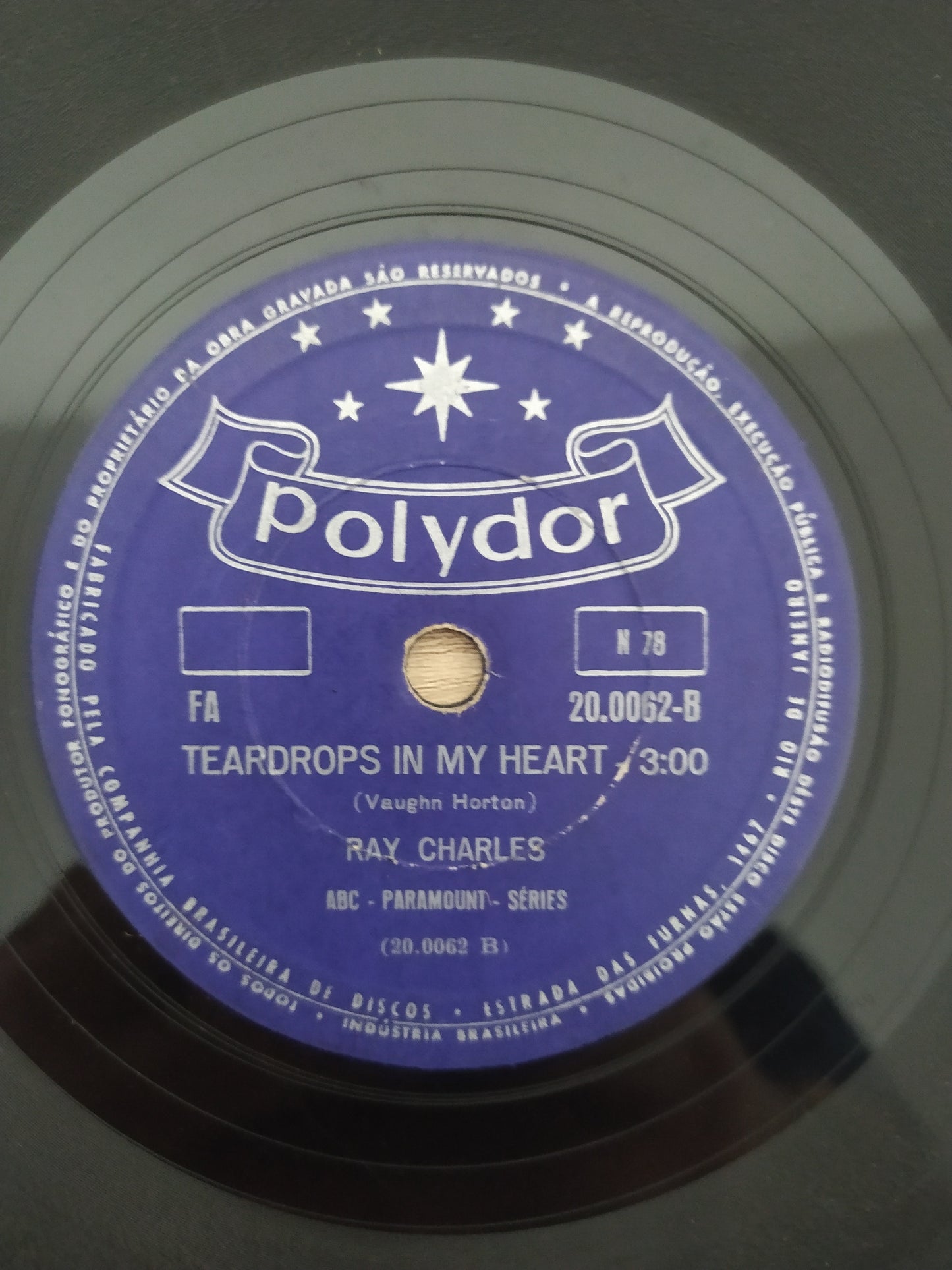 Vinil 10" Ray Charles Making Believe / Teardrops In My Heart