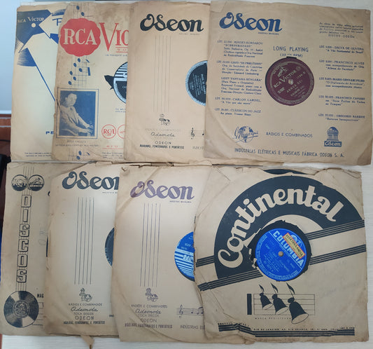 Vinil 10" Lote Com 8 Vinis 10" Variados