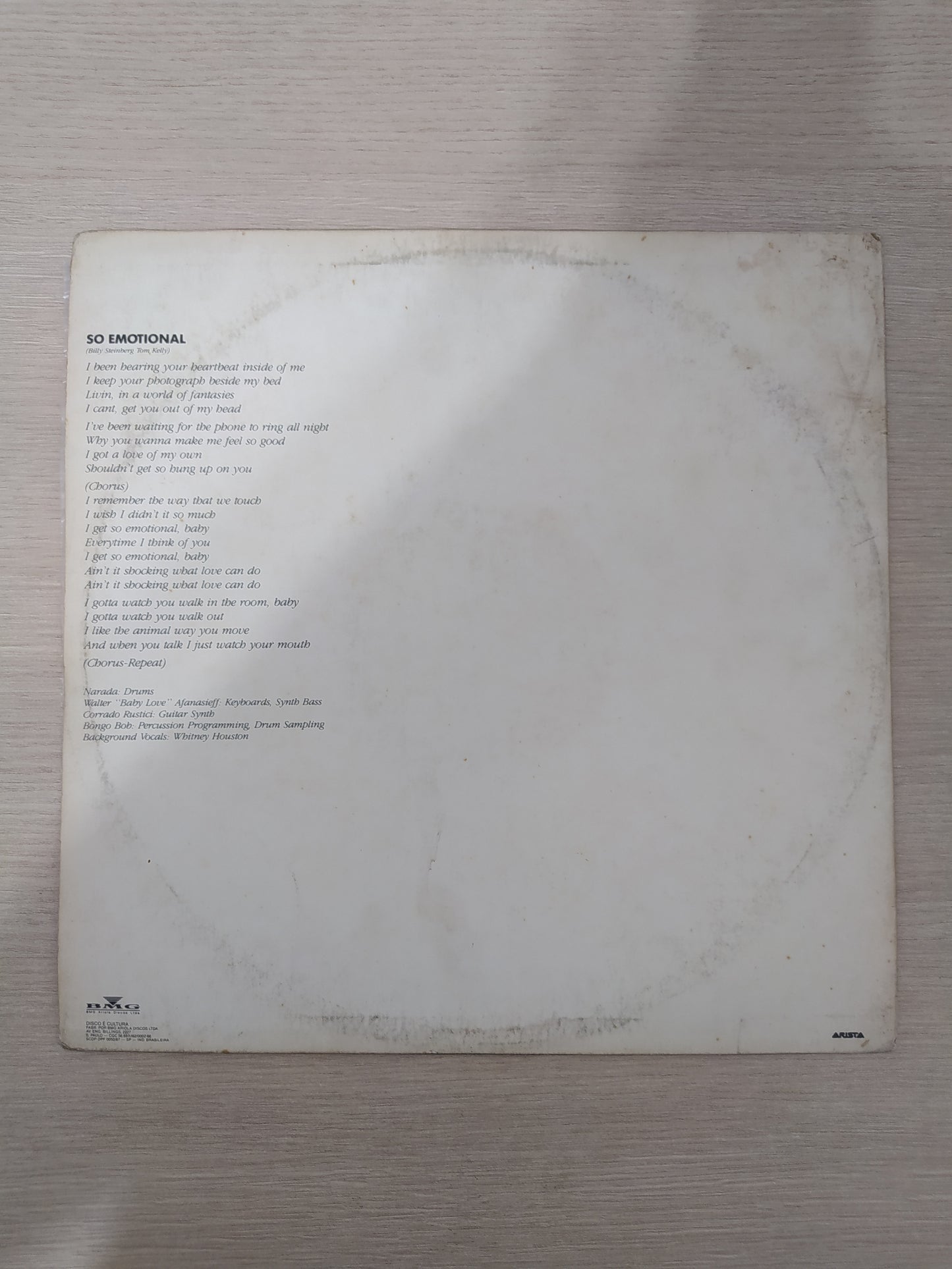 Lp Vinil Whitney Houston So Emotional