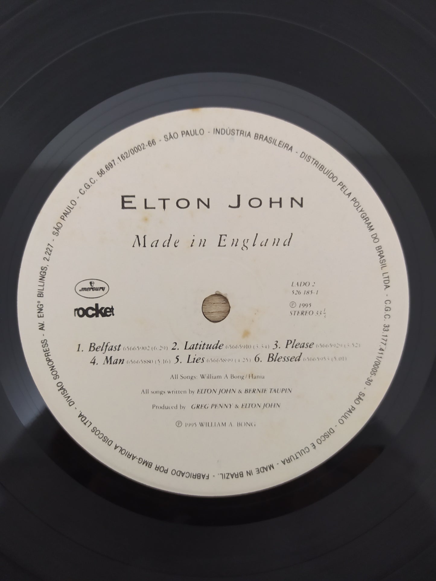 Lp Vinil Elton John Made In England