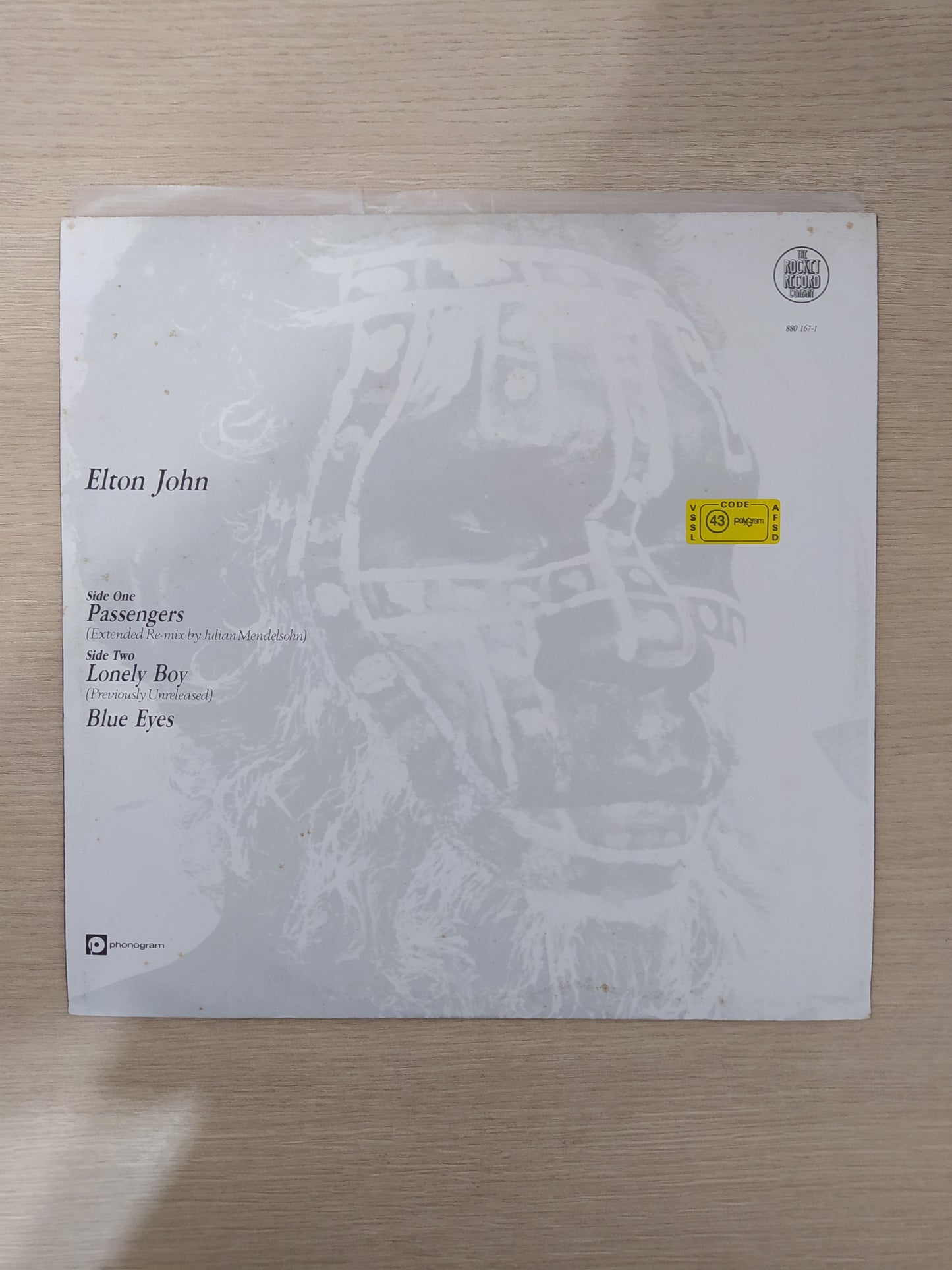 Lp Vinil Elton John Passengers Extended Remix Importado