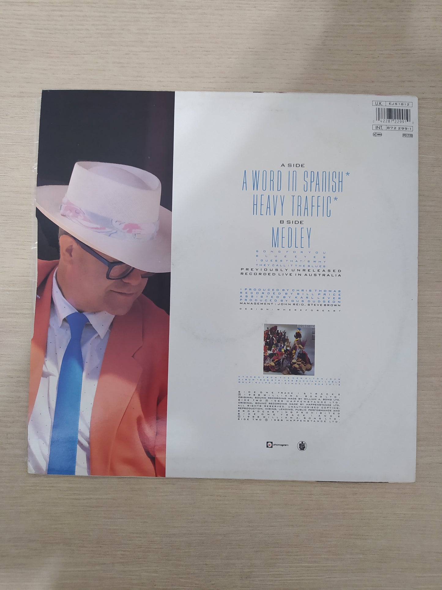 Lp Vinil Elton John A Word In Spanish Importado