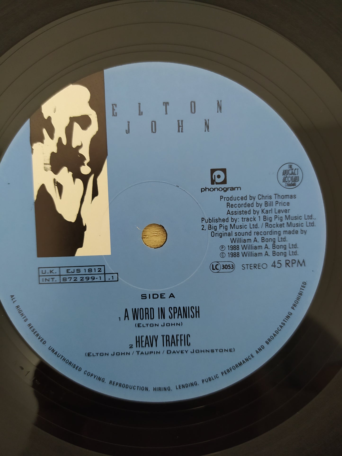 Lp Vinil Elton John A Word In Spanish Importado
