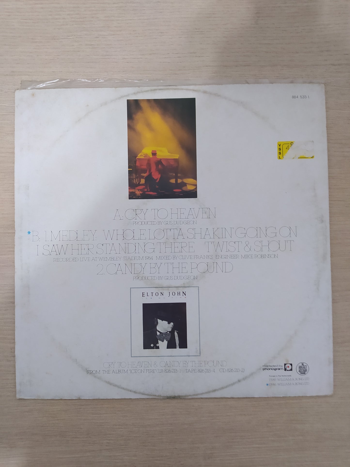 Lp Vinil Elton John Cry To Heaven Importado
