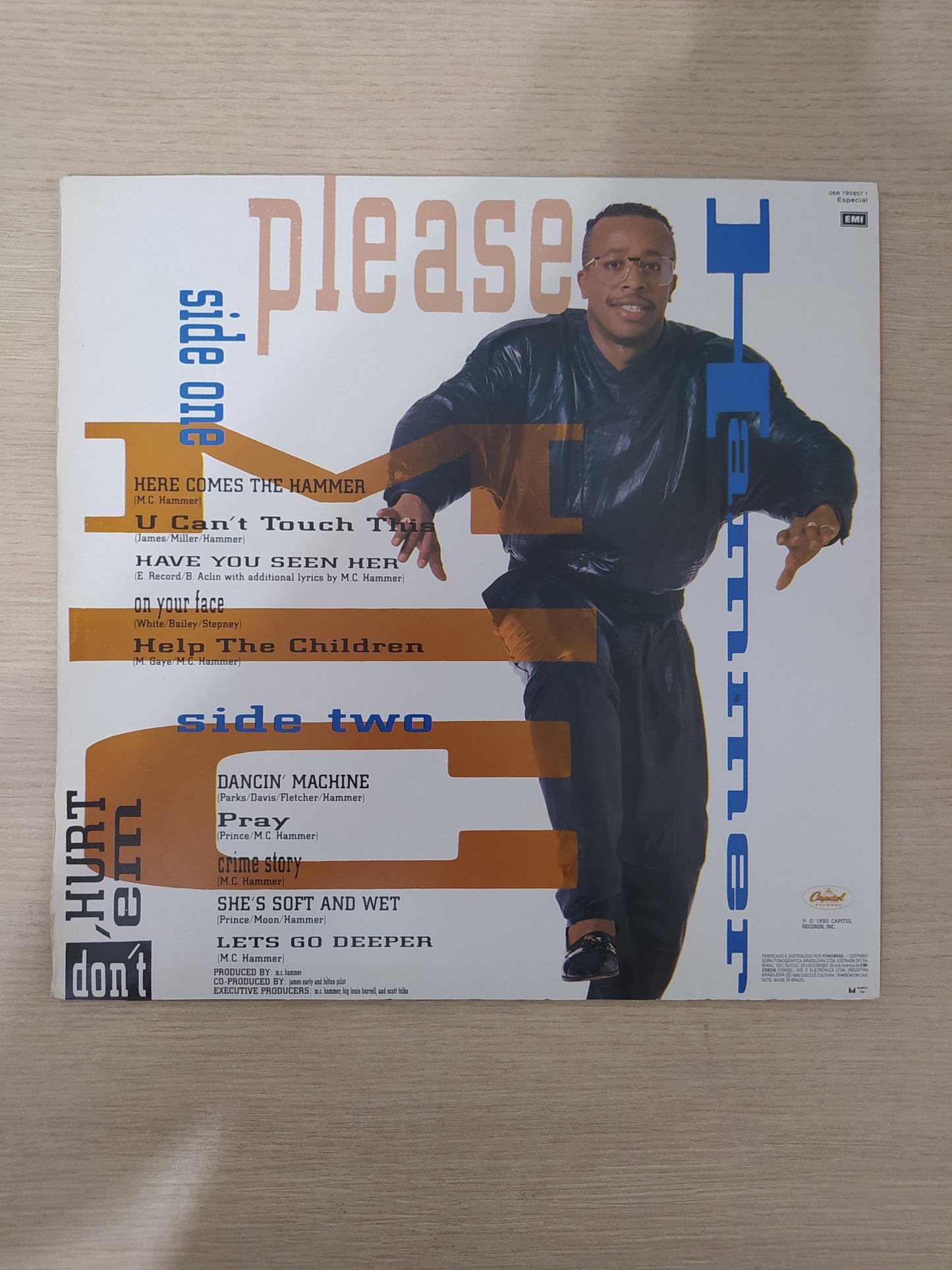 Lp Vinil Mc Hammer Please Hammer Don't Hurt 'Em Com Encarte