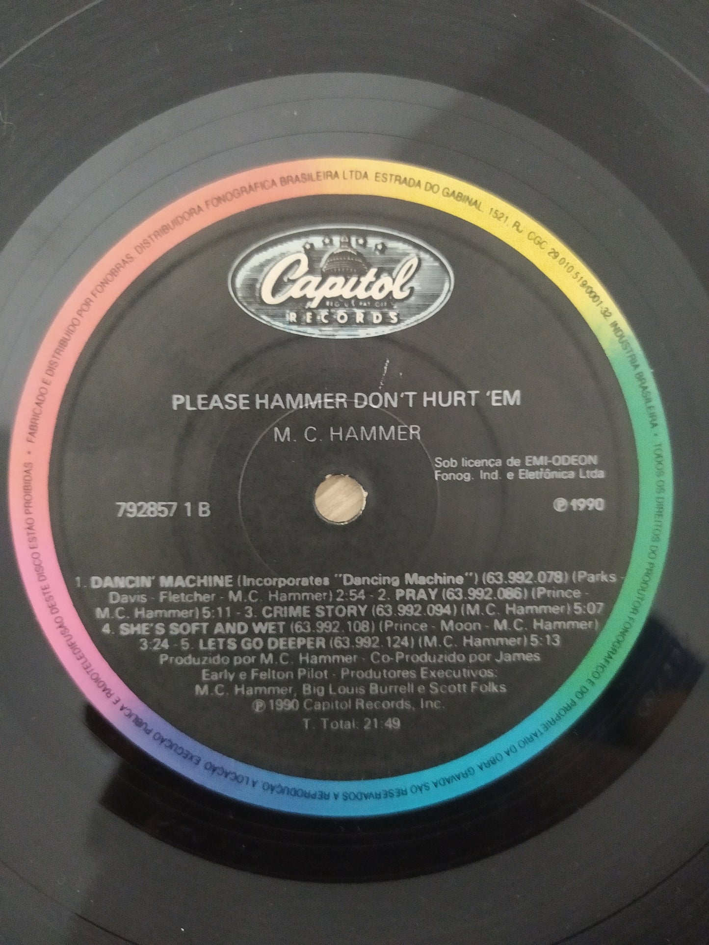 Lp Vinil Mc Hammer Please Hammer Don't Hurt 'Em Com Encarte