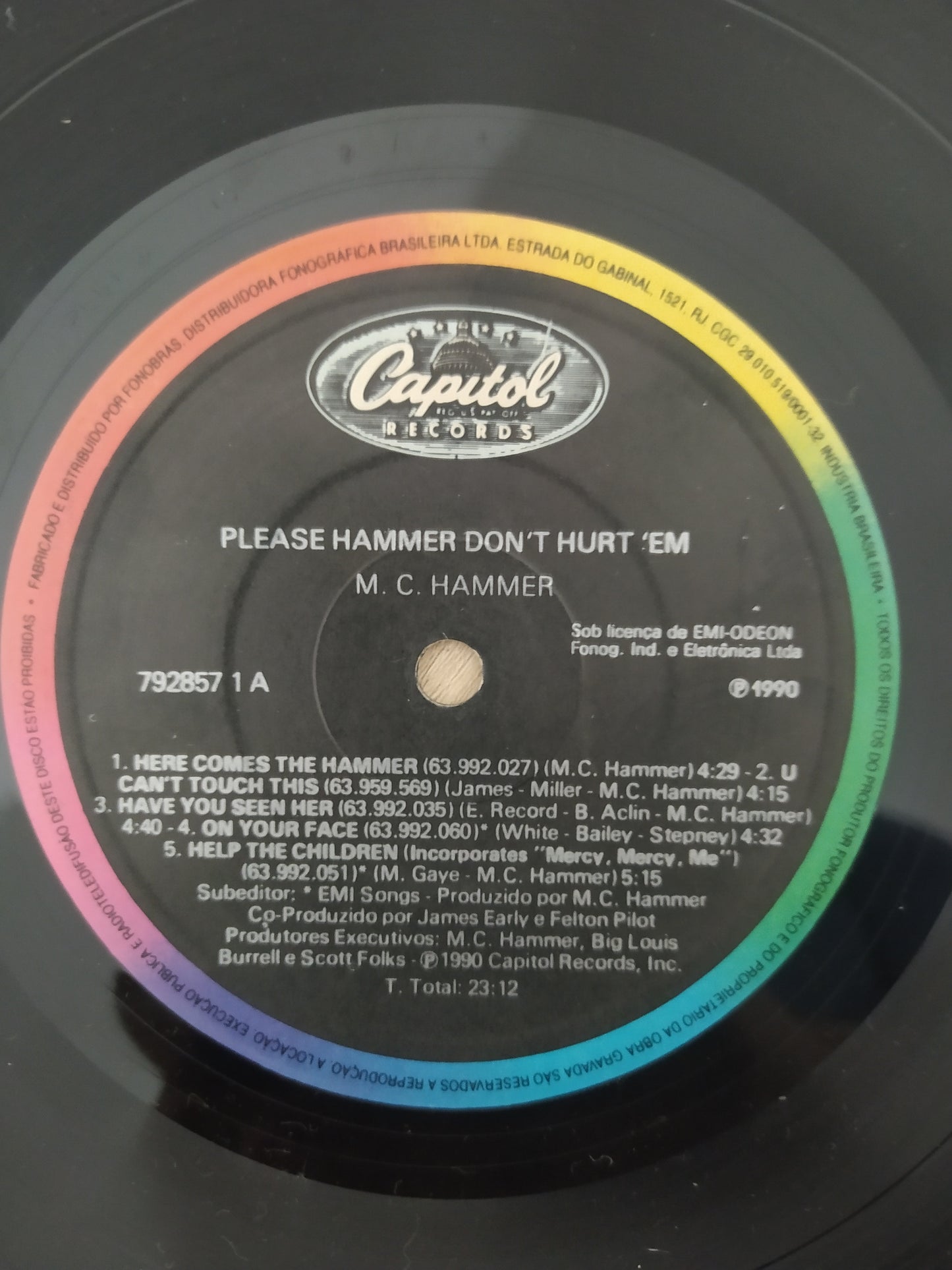 Lp Vinil Mc Hammer Please Hammer Don't Hurt 'Em Com Encarte