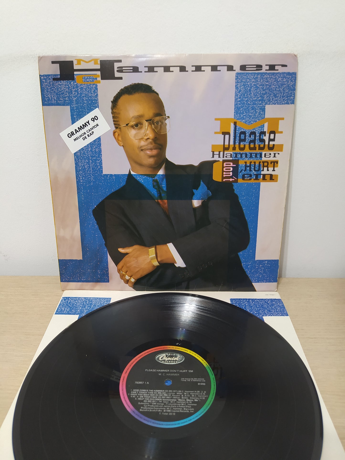 Lp Vinil Mc Hammer Please Hammer Don't Hurt 'Em Com Encarte