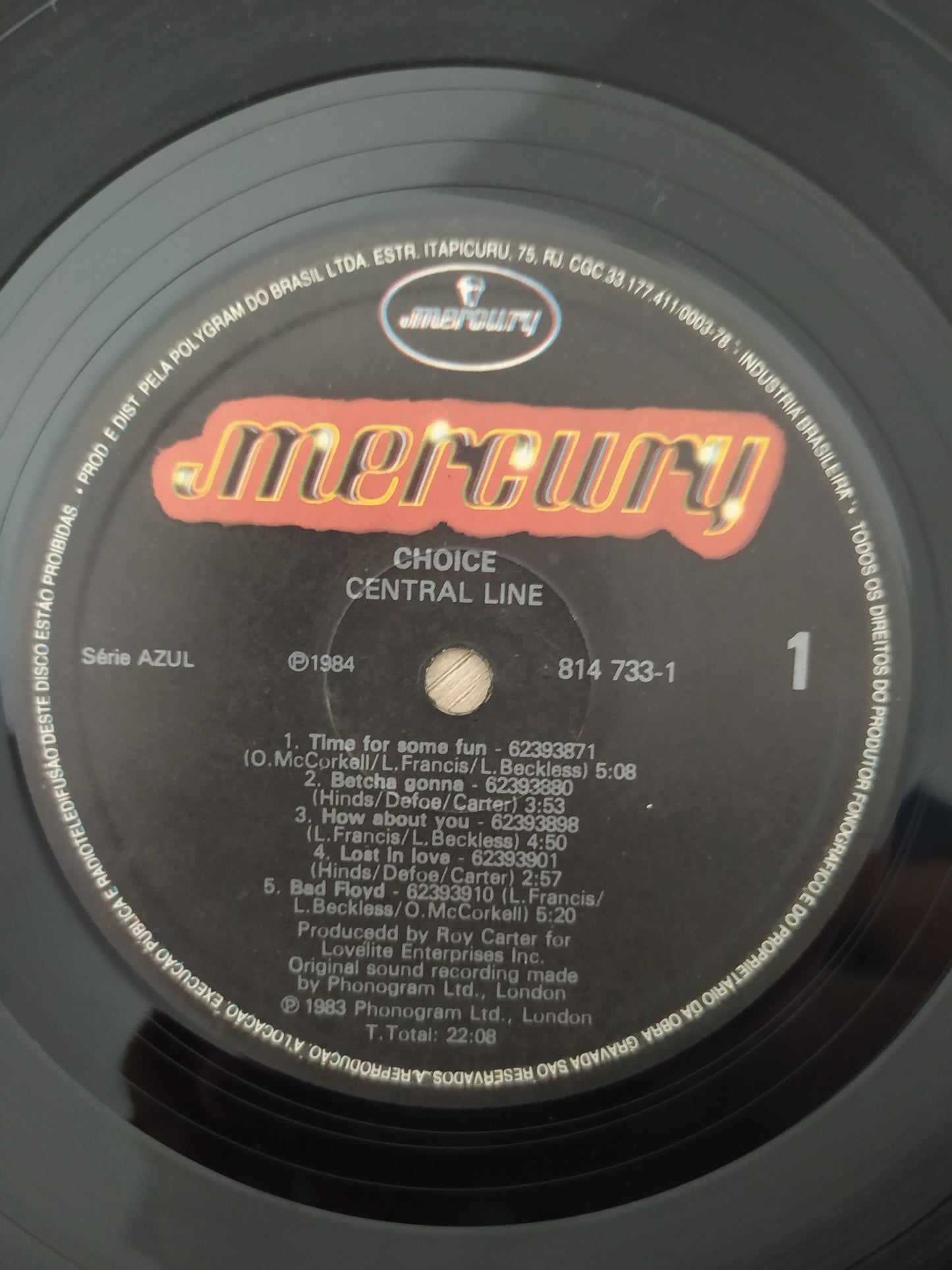 Lp Vinil Choice Central Line Com Encarte