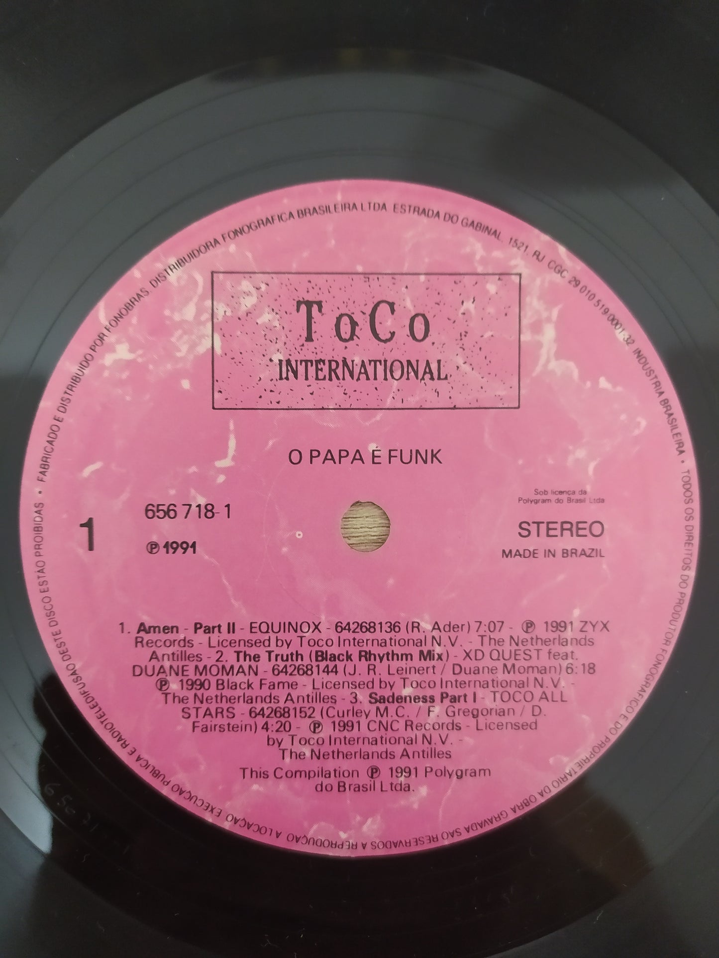 Lp Vinil O Papa É Funk