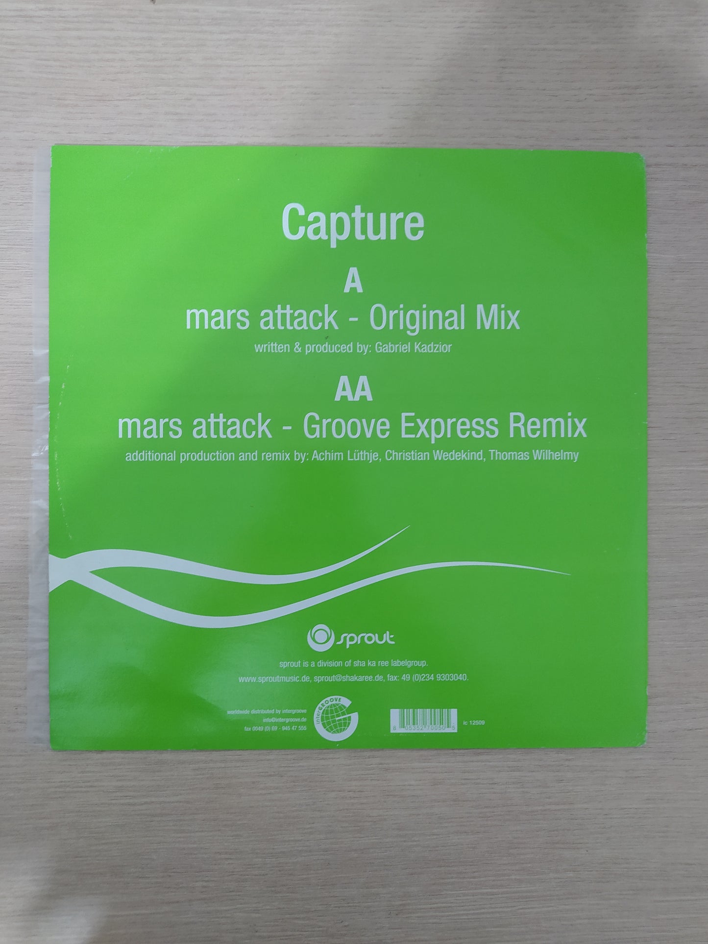 Lp Vinil Capture Mars Attack Sprout
