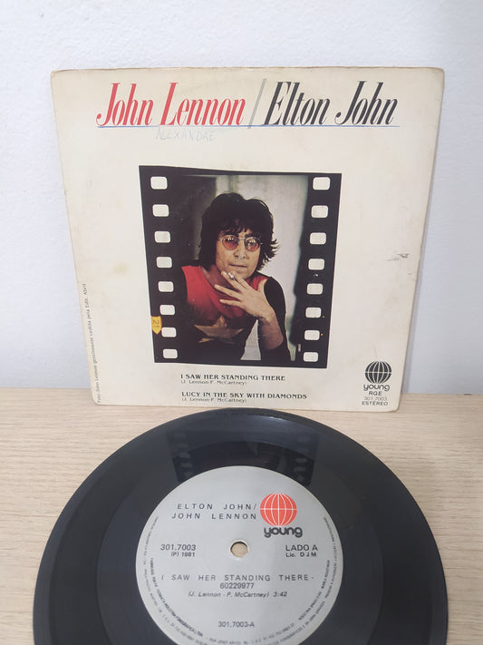 Vinil Compacto John Lennon & Elton John