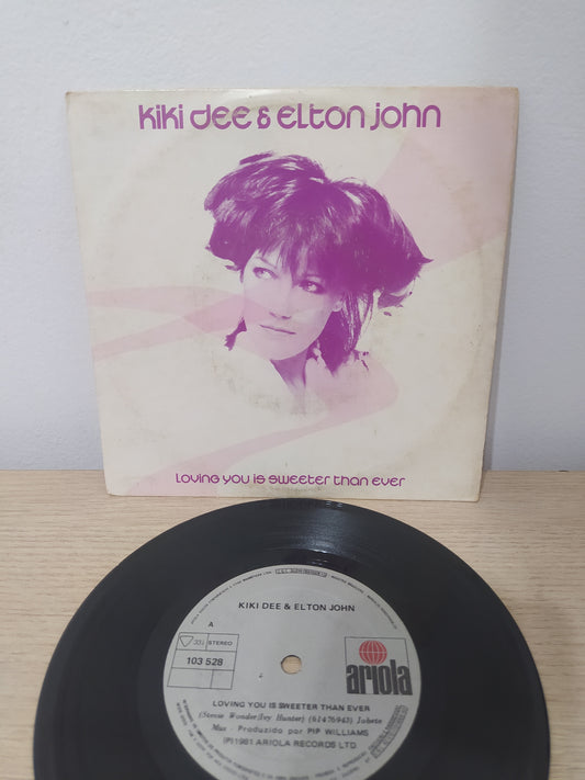 Vinil Compacto Elton John Loving You Is Sweeter Than Ever