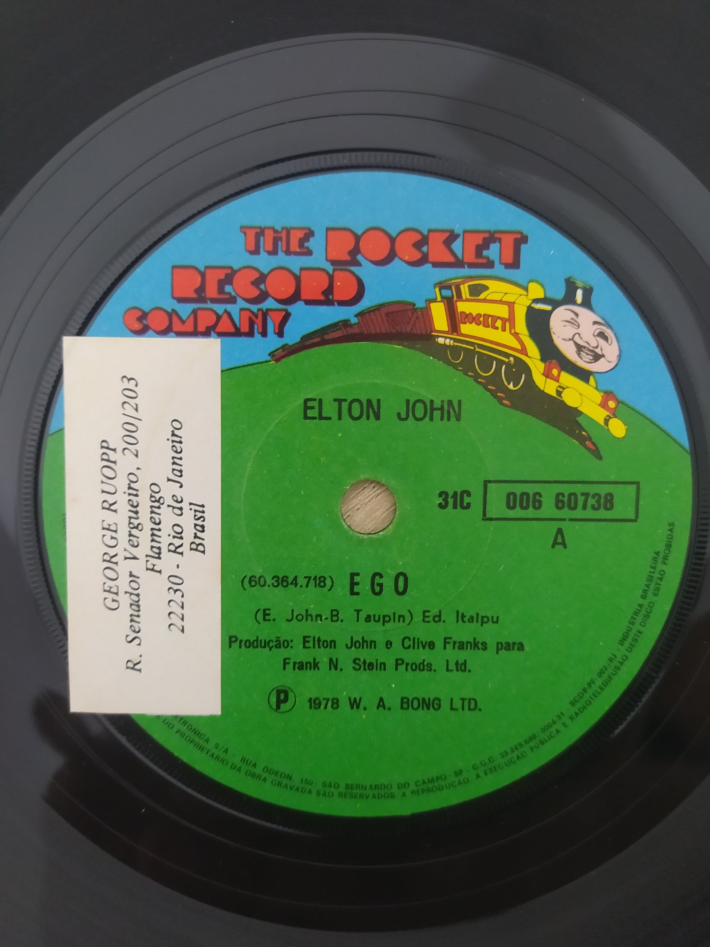 Vinil Compacto Elton John Ego / Flinstone Boy