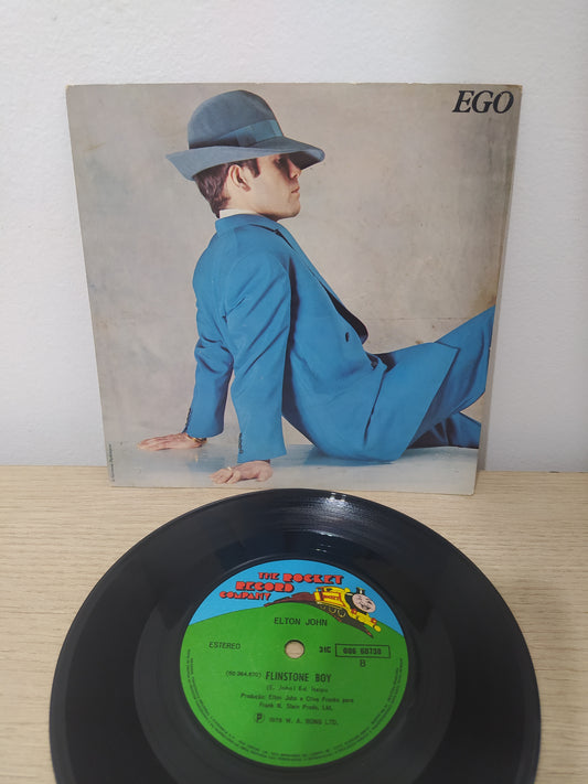 Vinil Compacto Elton John Ego / Flinstone Boy