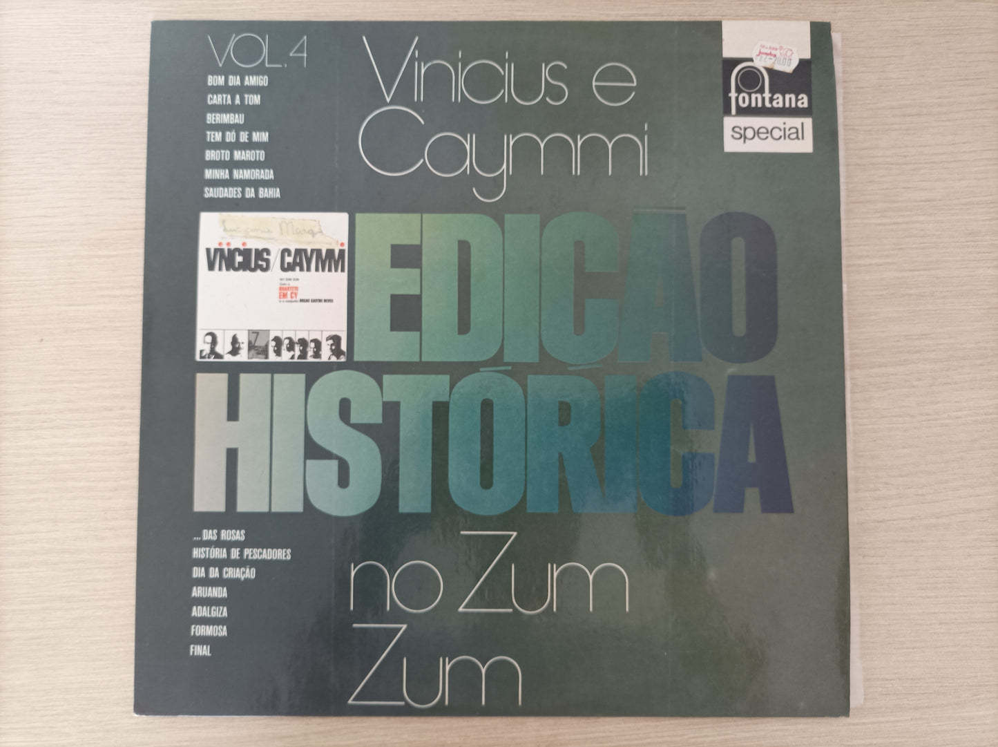Disco Vinil No Zum Zum Vinicius e Caymmi A