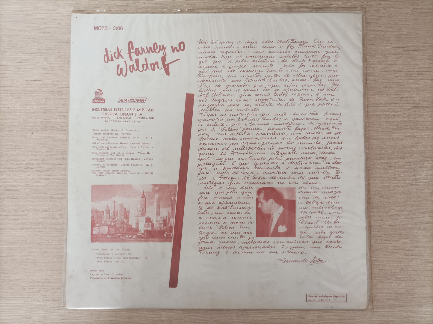 Lp Vinil Dick Farney No Waldorf Com encarte