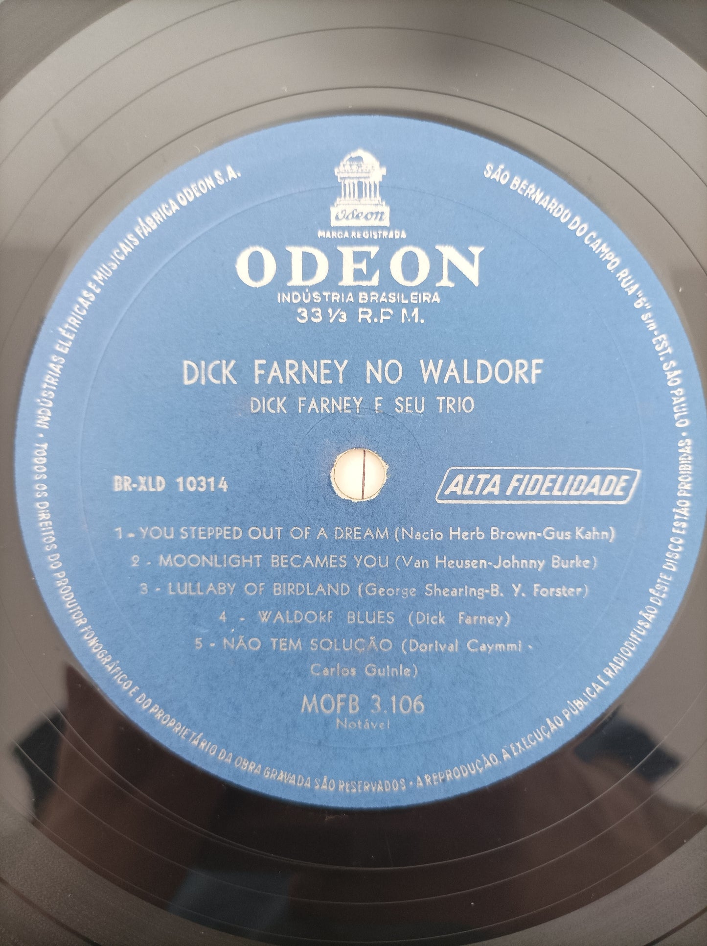 Lp Vinil Dick Farney No Waldorf Com encarte