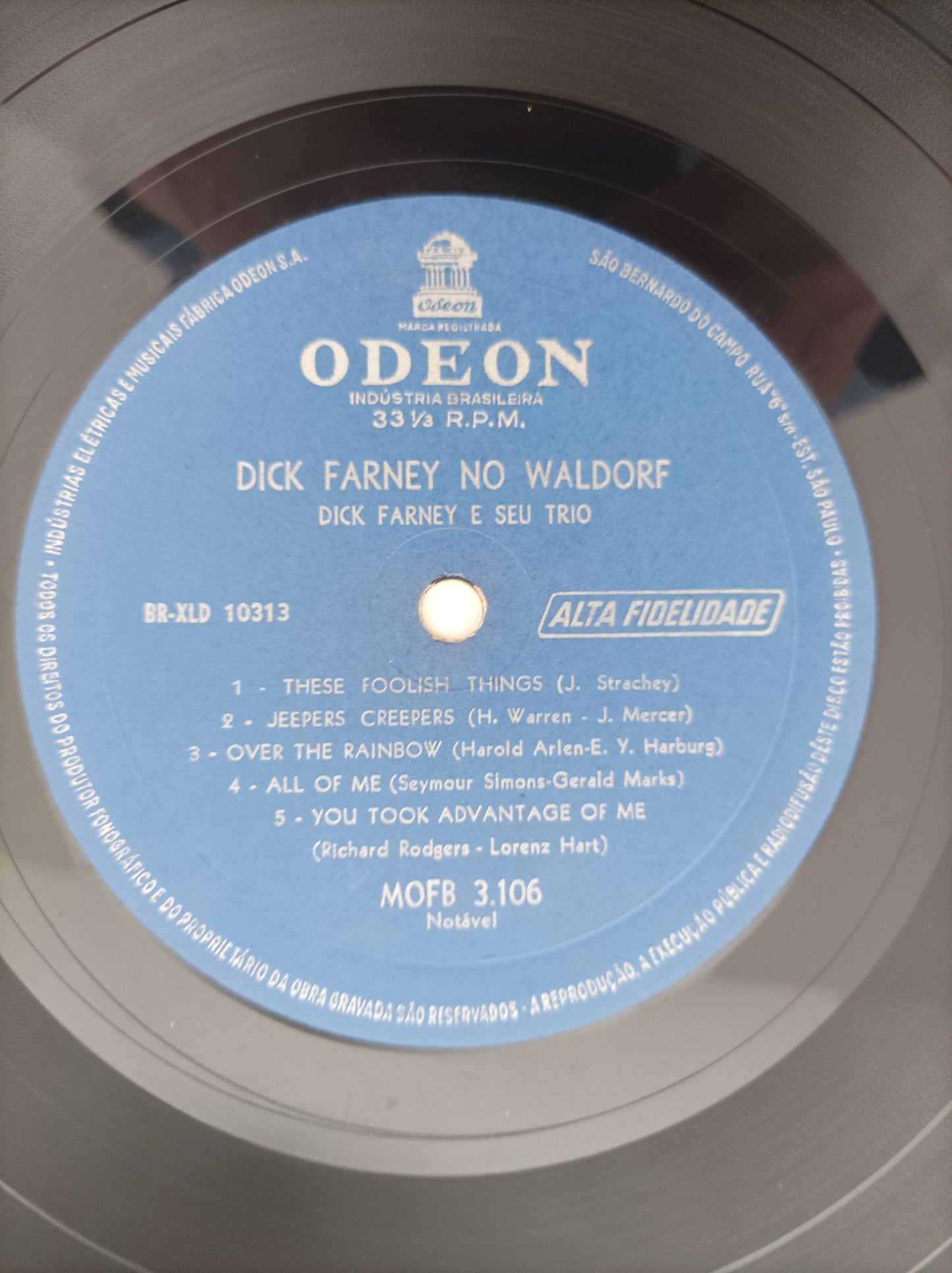 Lp Vinil Dick Farney No Waldorf Com encarte