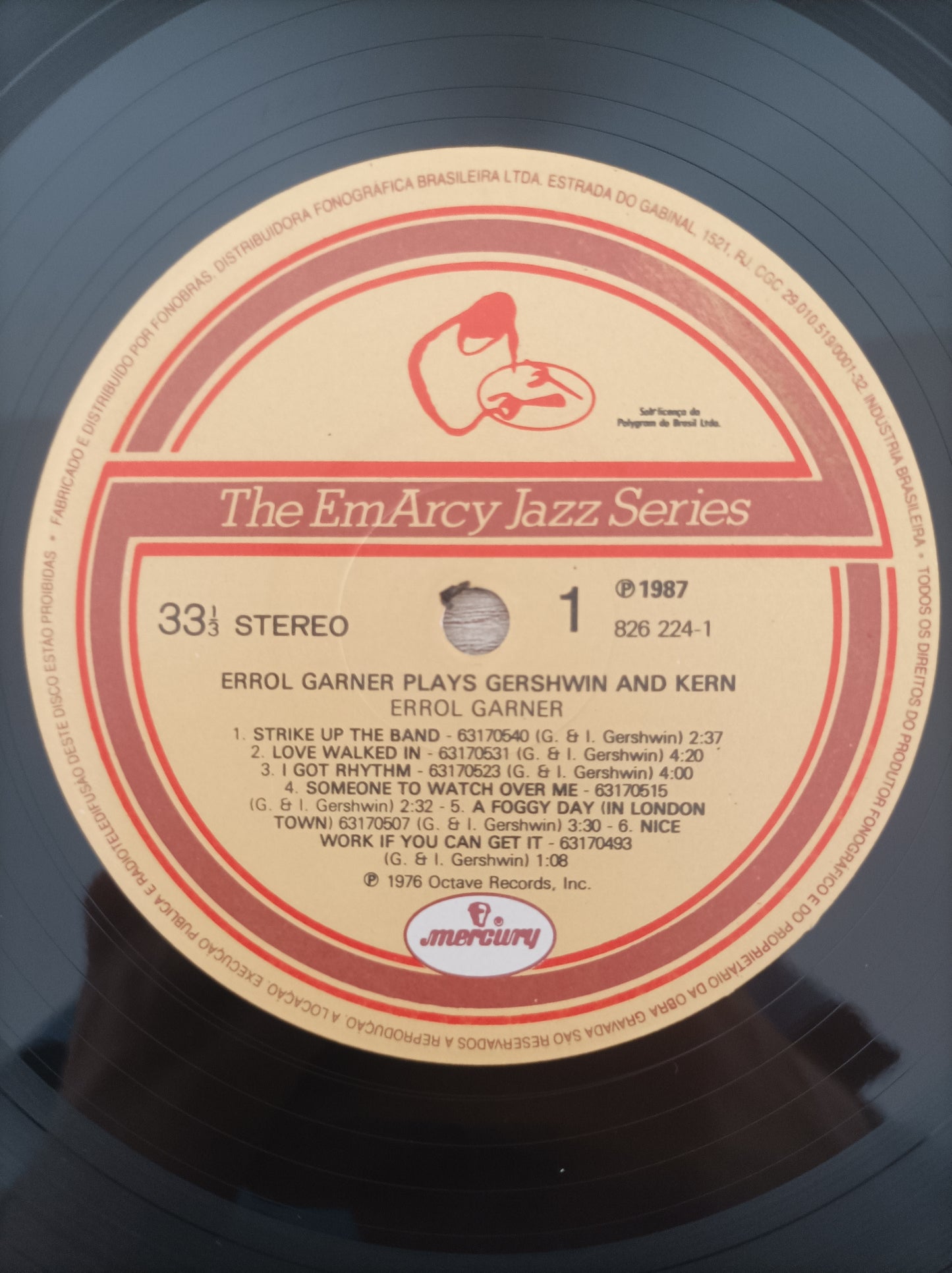 Lp Vinil Erroll Garner plays Gershwin & Kern
