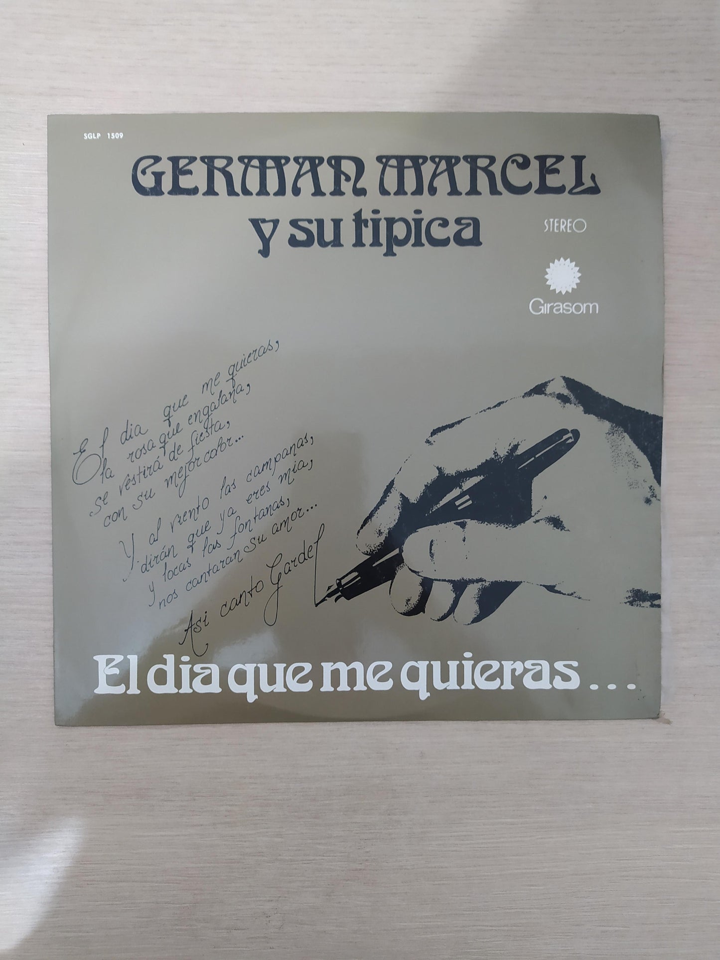 Lp Vinil German Marcel Y Su Tipica El Dia Que Me Quieras...