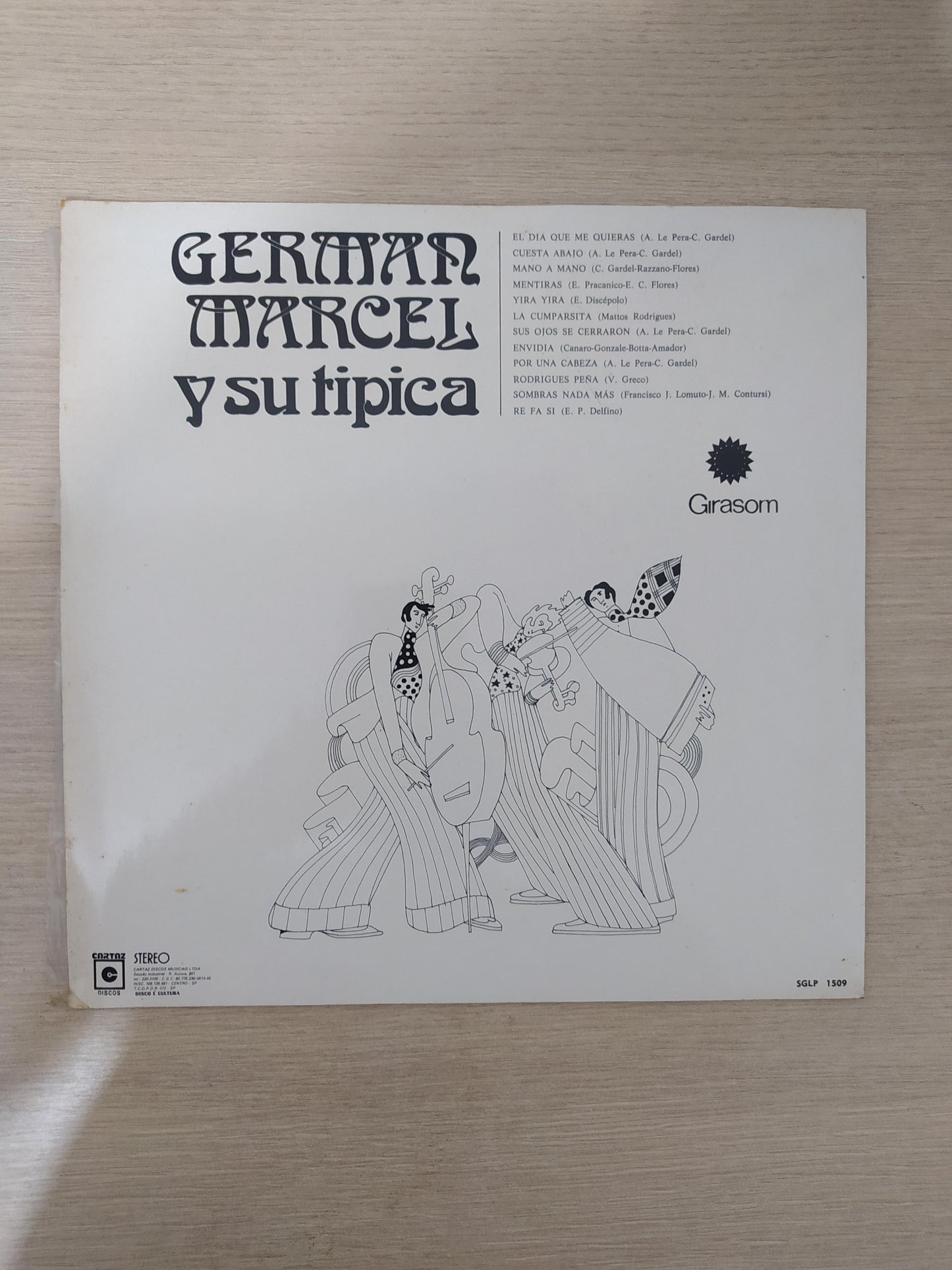 Lp Vinil German Marcel Y Su Tipica El Dia Que Me Quieras...