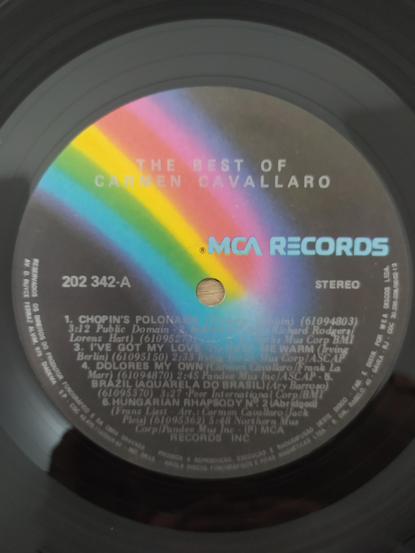 Lp Vinil Carmen Cavallaro The Best Of