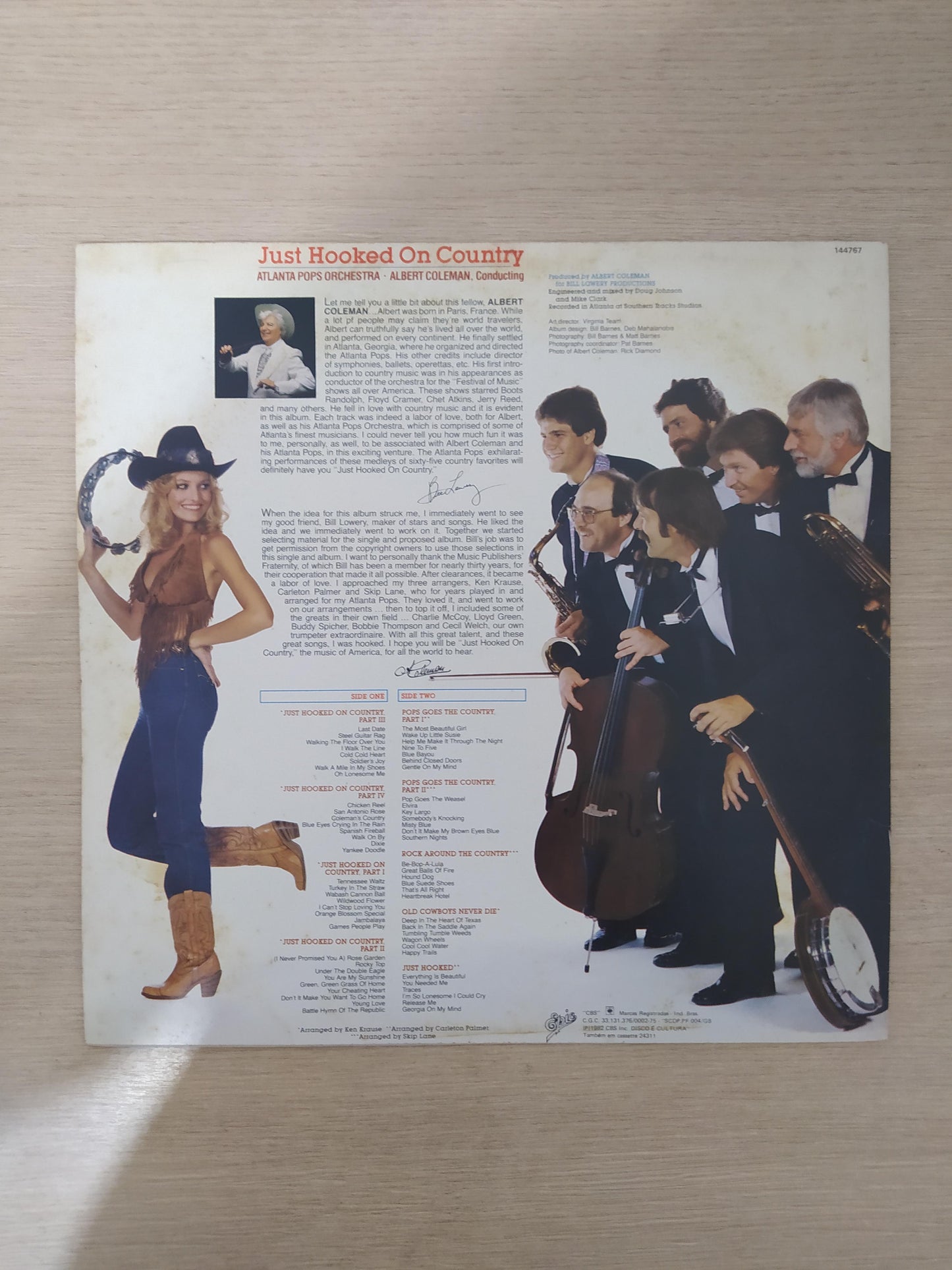 Lp Vinil Atlanta Pops Orchestra Just Hooked On Country