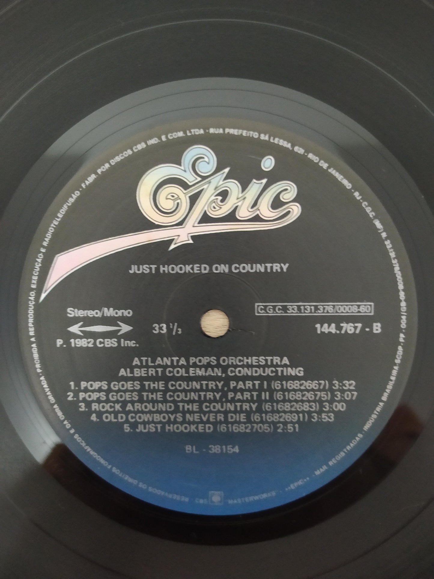 Lp Vinil Atlanta Pops Orchestra Just Hooked On Country
