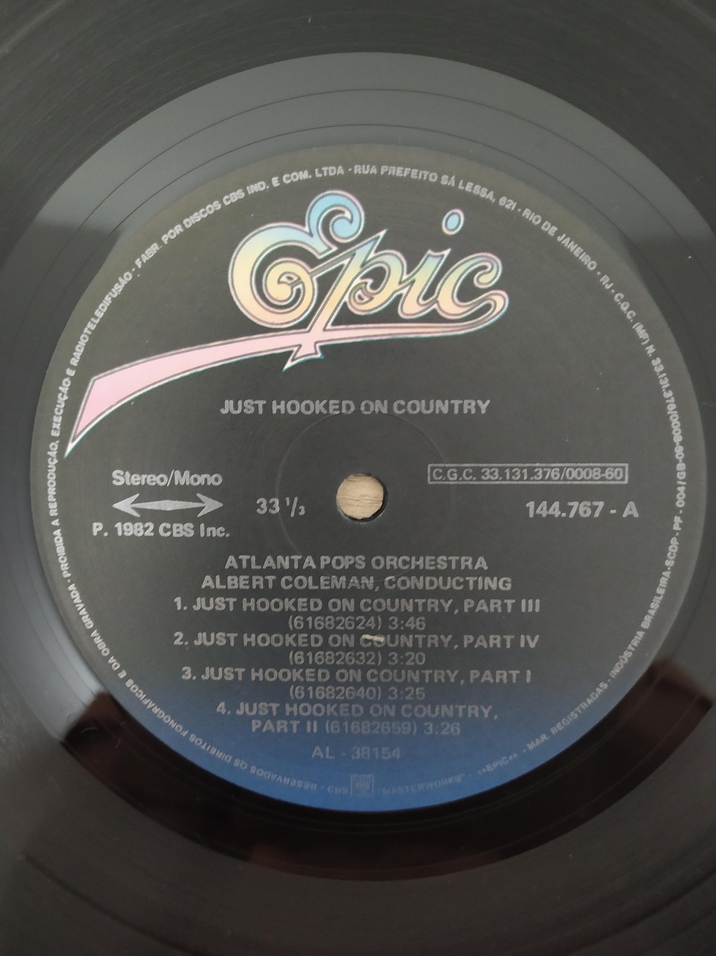Lp Vinil Atlanta Pops Orchestra Just Hooked On Country