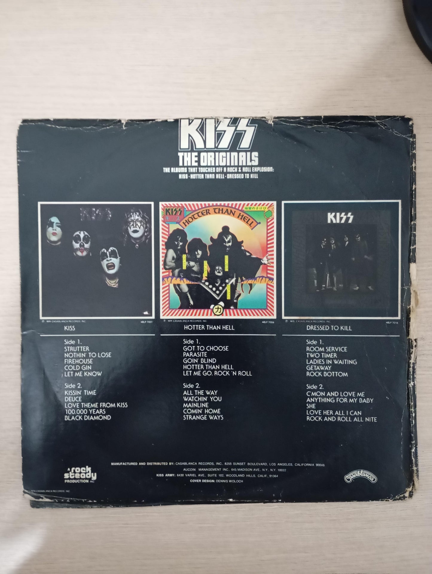 Lp Vinil Kiss The Originals Triplo Importado
