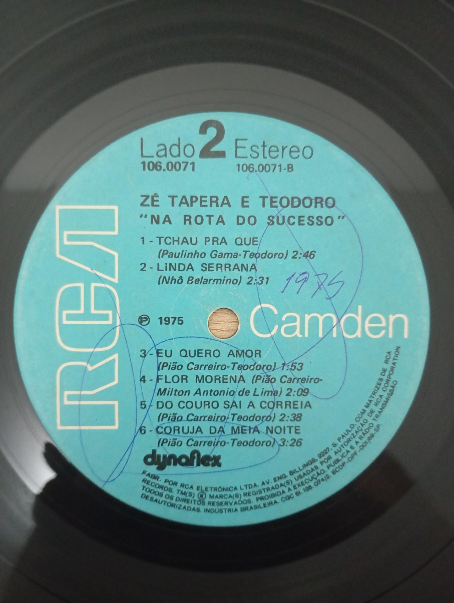 Lp Vinil Zé Tapera E Teodoro Na Rota do Sucesso