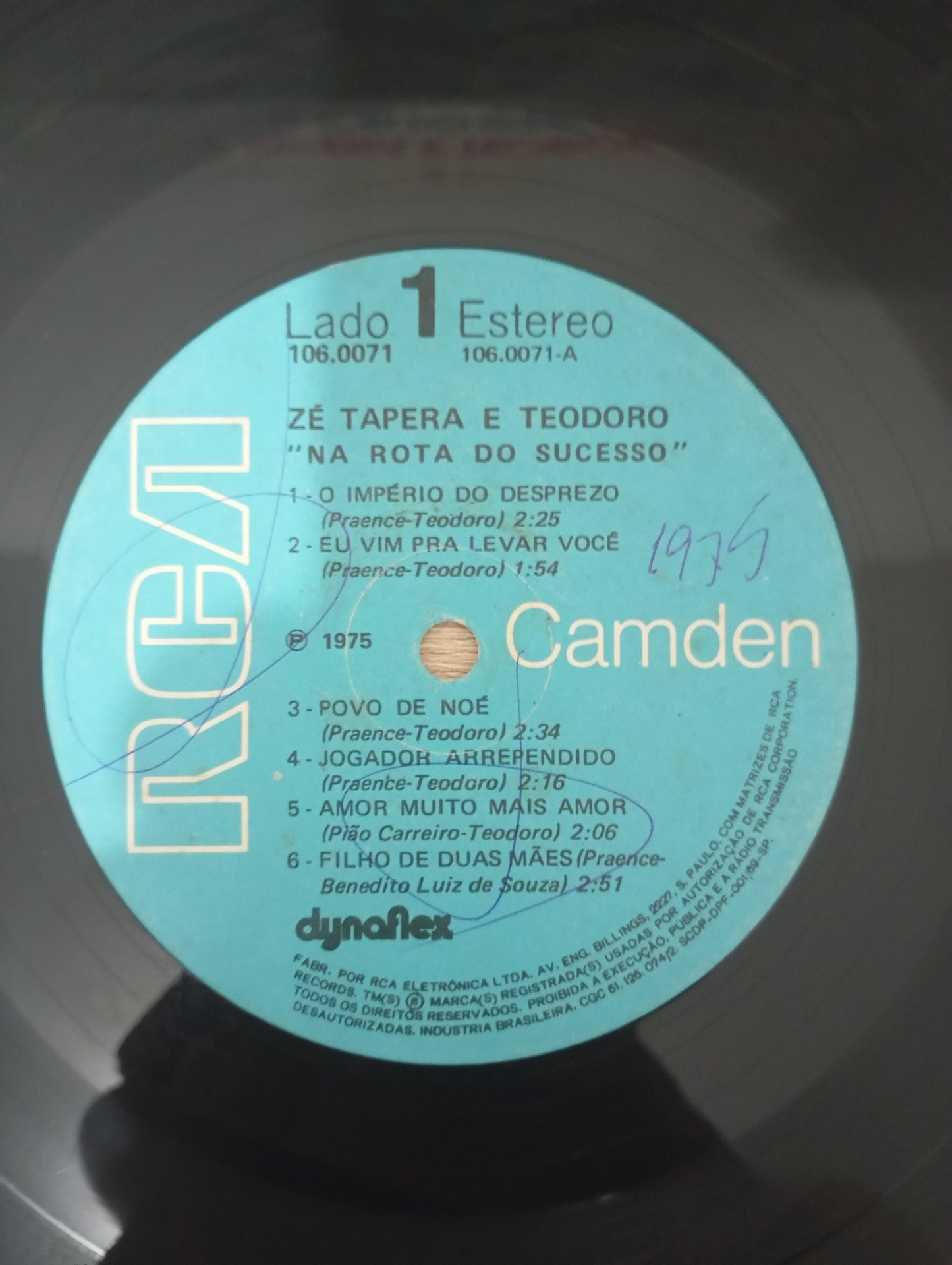 Lp Vinil Zé Tapera E Teodoro Na Rota do Sucesso