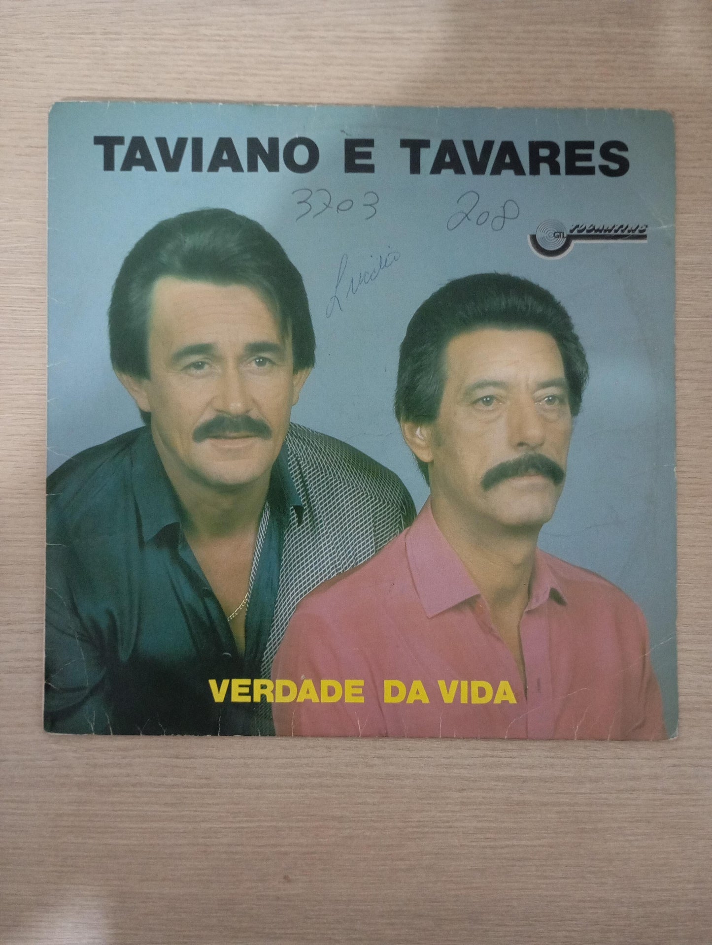 Lp Vinil Taviano e Tavares Verdade Da Vida