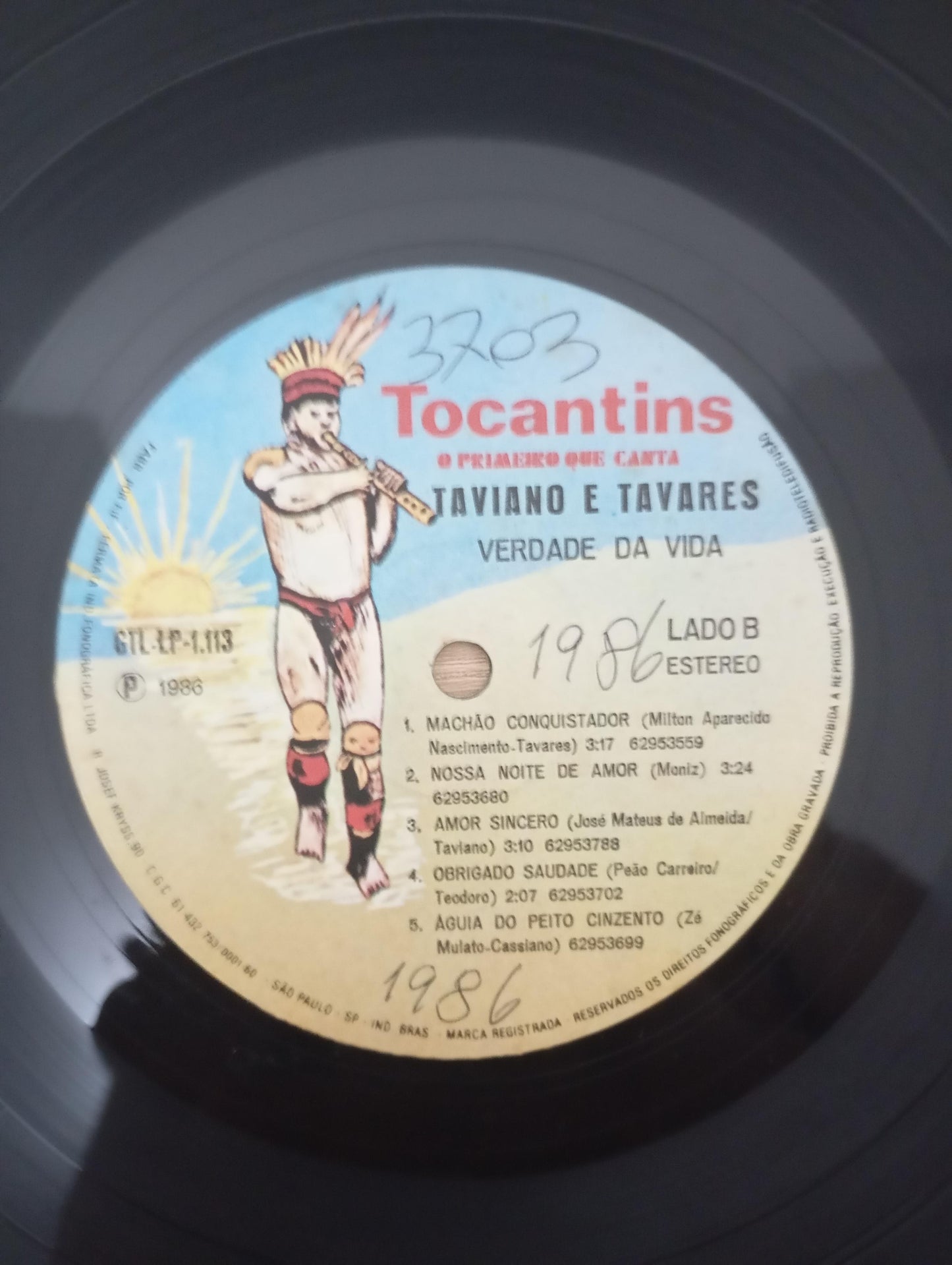 Lp Vinil Taviano e Tavares Verdade Da Vida