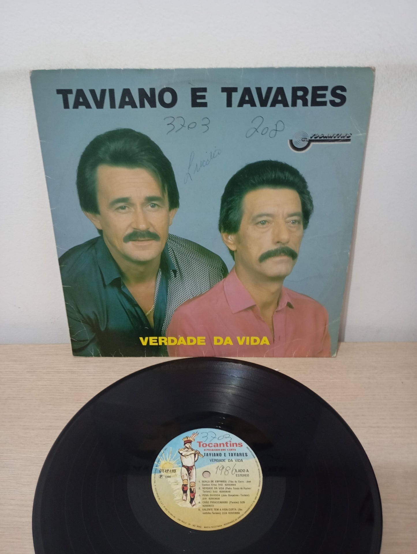 Lp Vinil Taviano e Tavares Verdade Da Vida