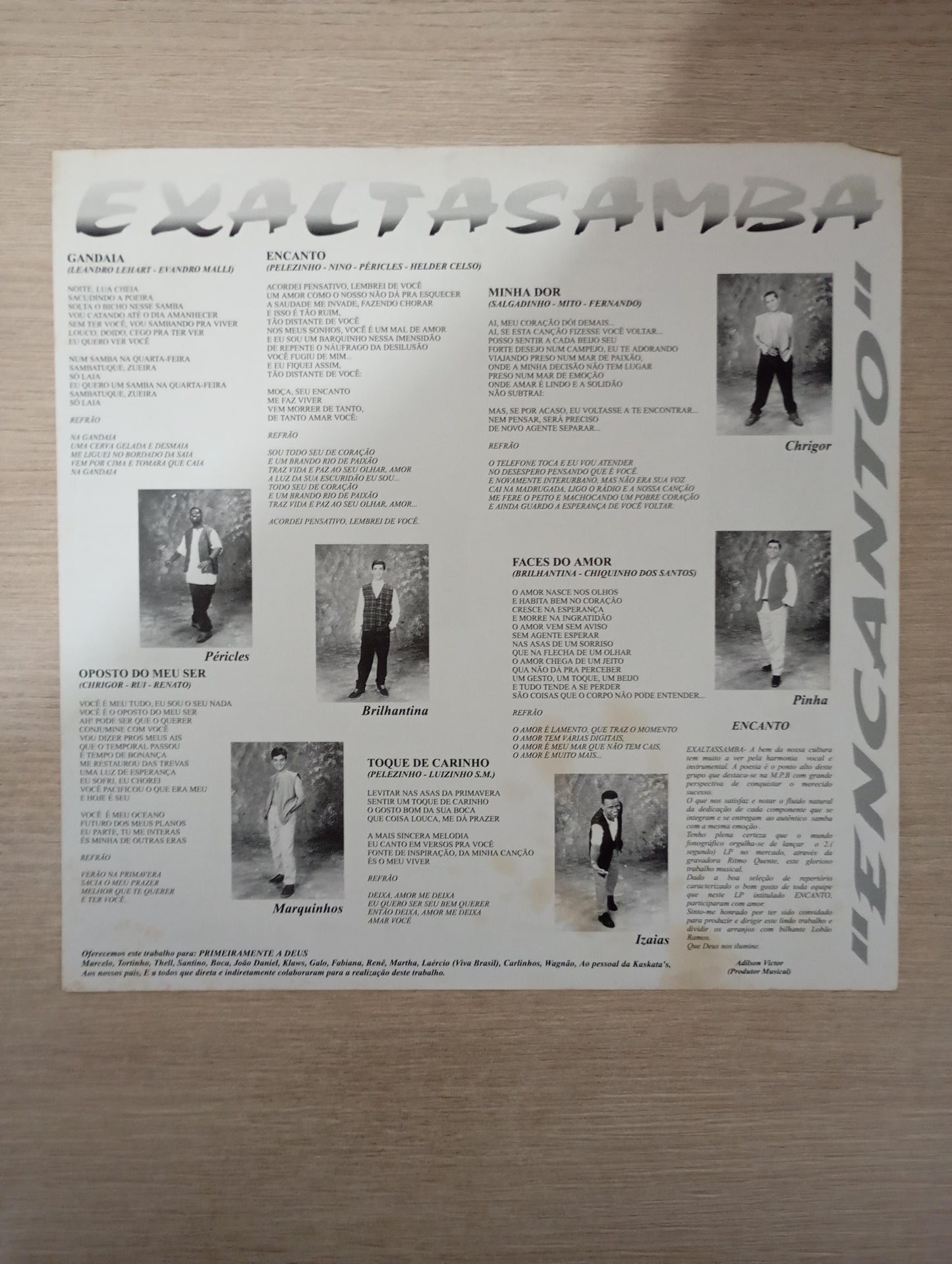 Lp Vinil Exaltasamba Encanto Com Encarte
