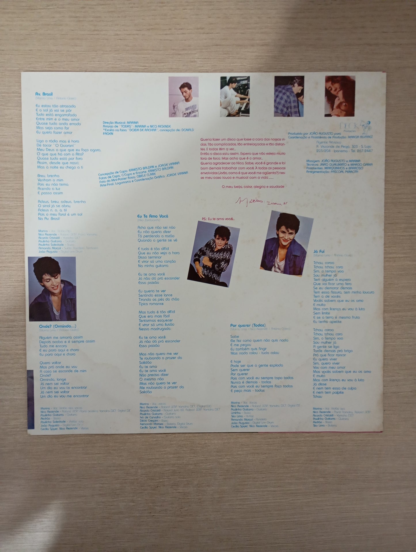 Lp Vinil Marina Lima Todas Com Encarte