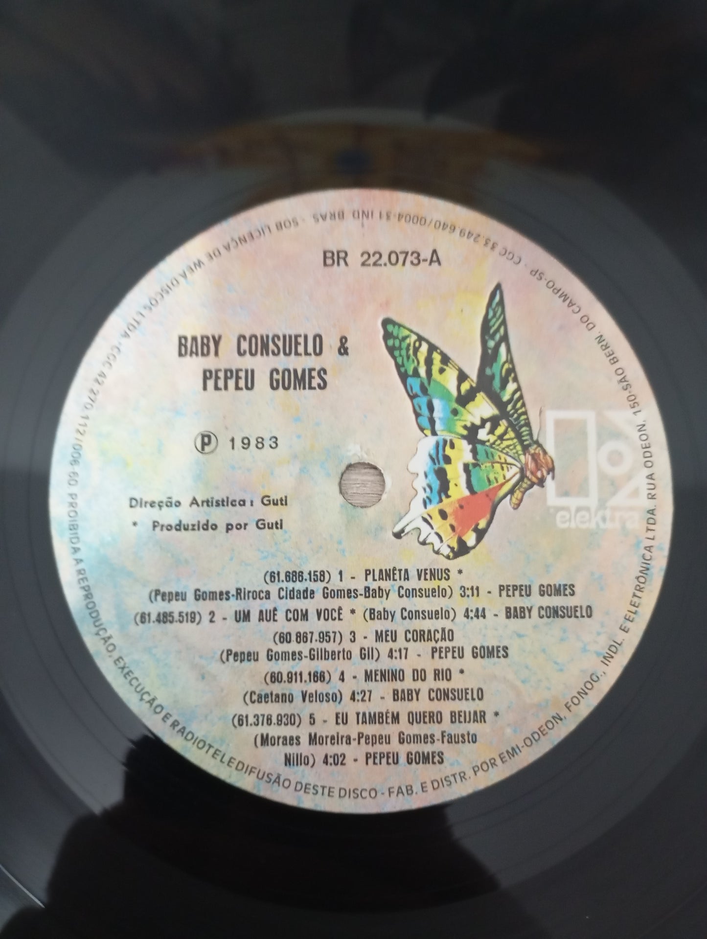 Lp Vinil Baby Consuelo & Pepeu Gomes Baby & Pepeu