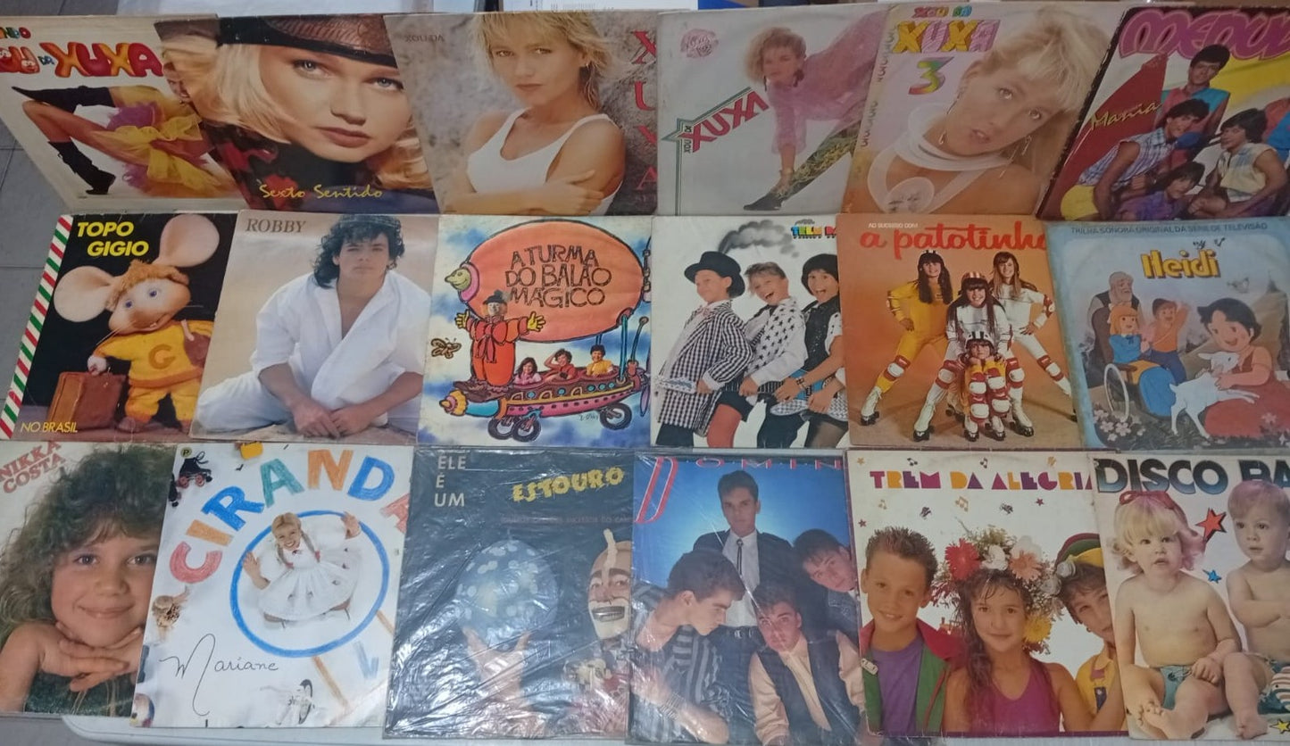 Lp Vinil Lote 18 Unidades Infantis