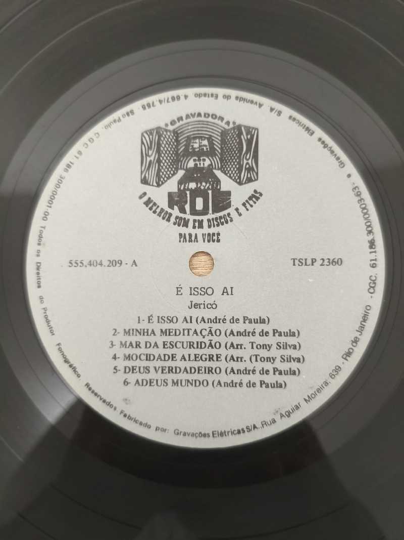 Lp Vinil Jericó É isso aí