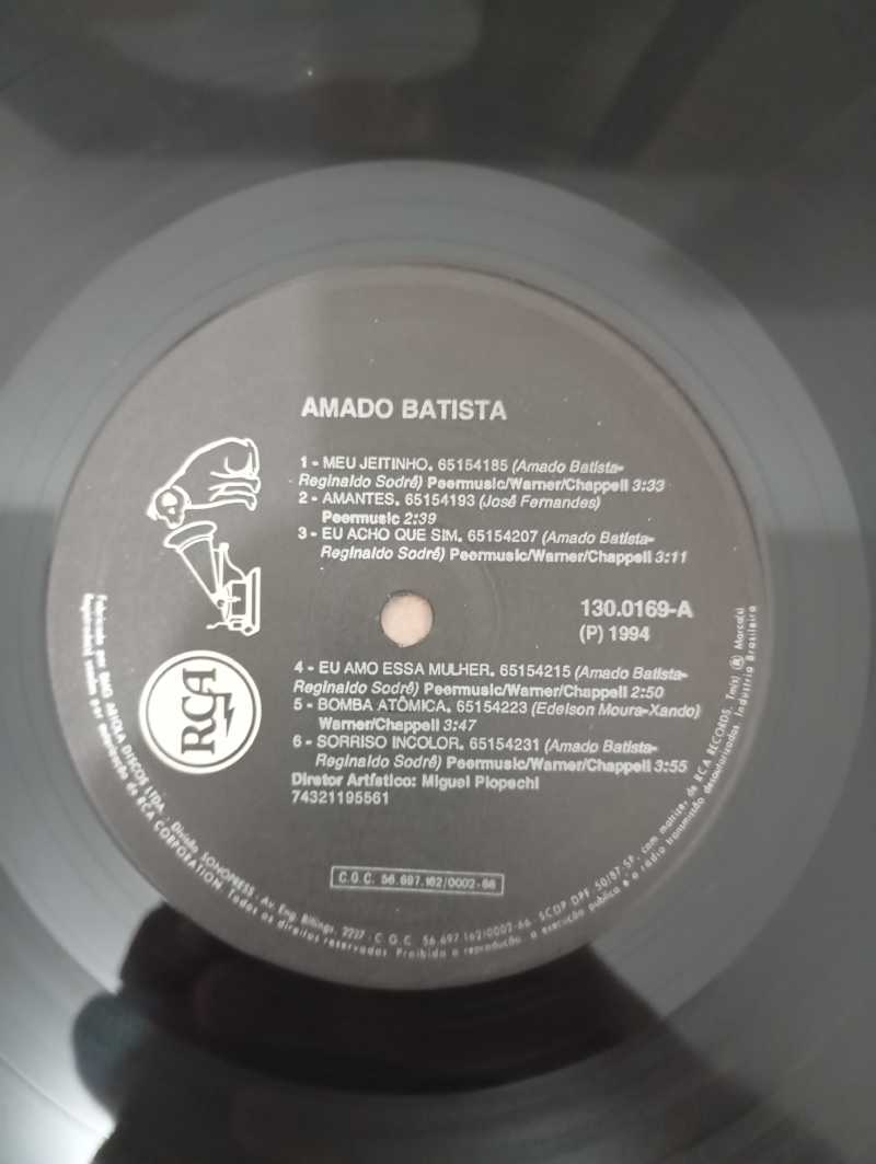 Lp Vinil Amado Batista 94 Com Encarte