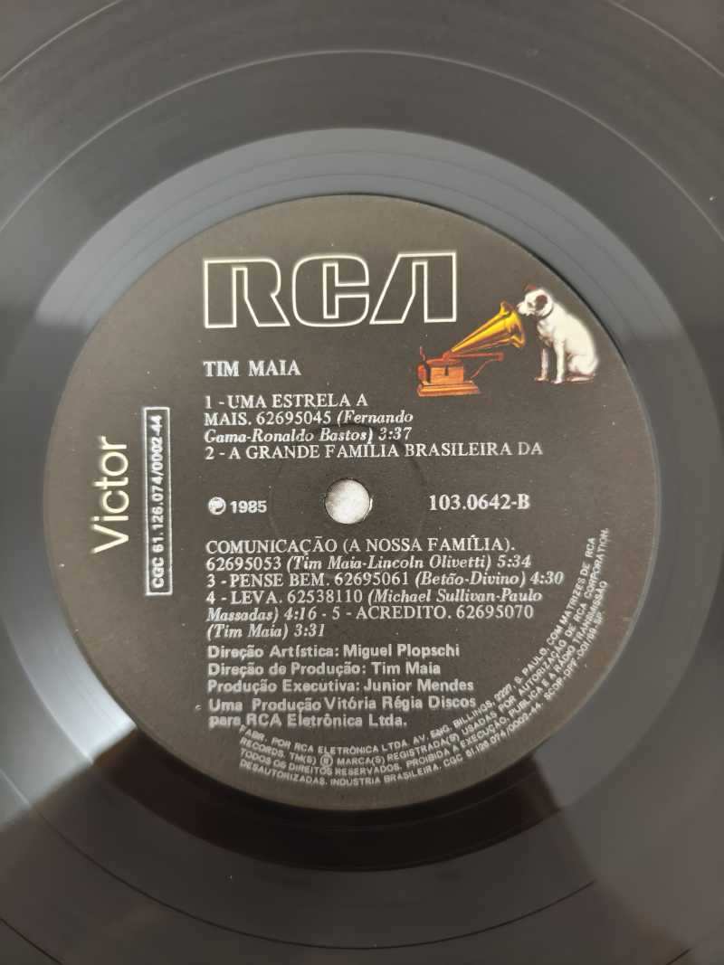 Lp Vinil Tim Maia 1985 Com Encarte