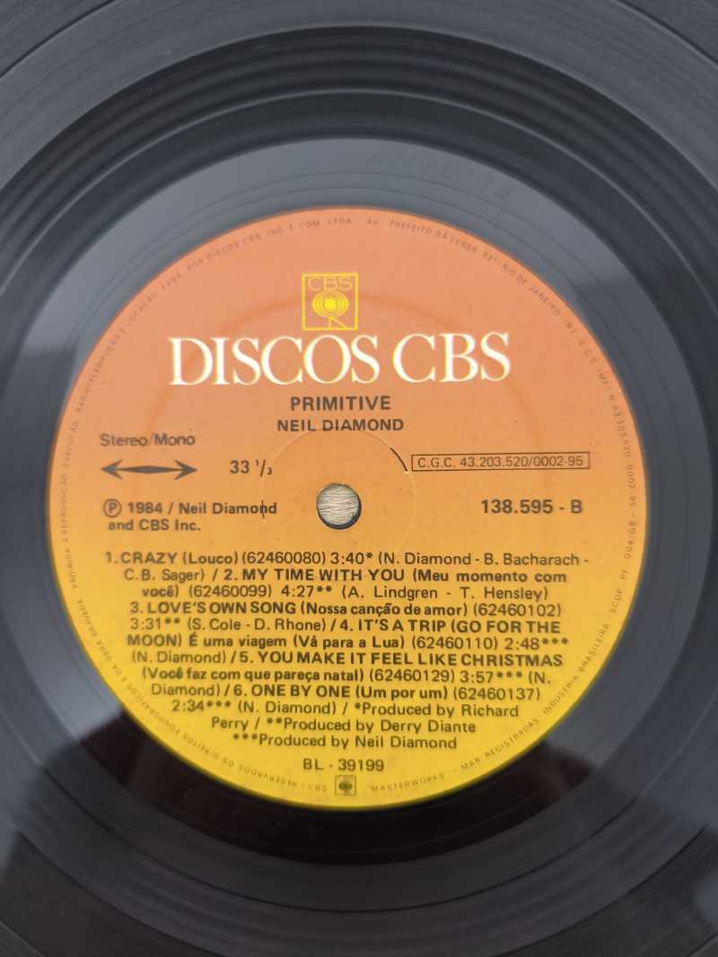 Lp Vinil Neil Diamond Primitive