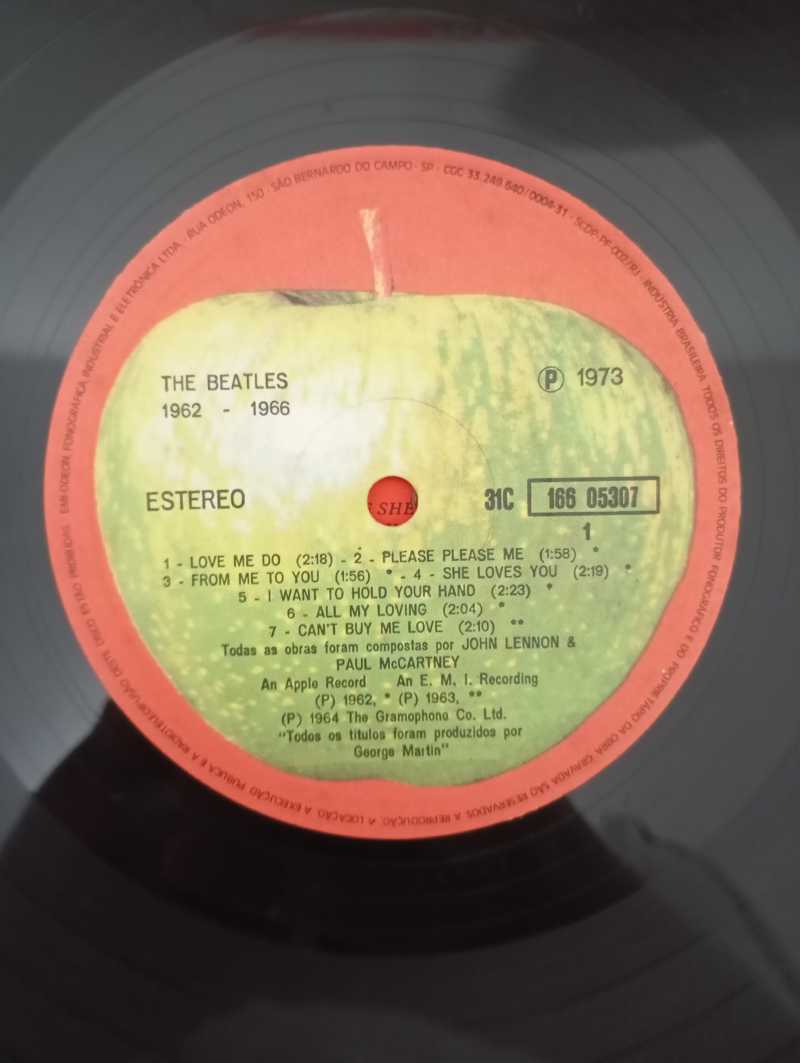 Lp Vinil The Beatles 1962-1966 Duplo Com Encartes