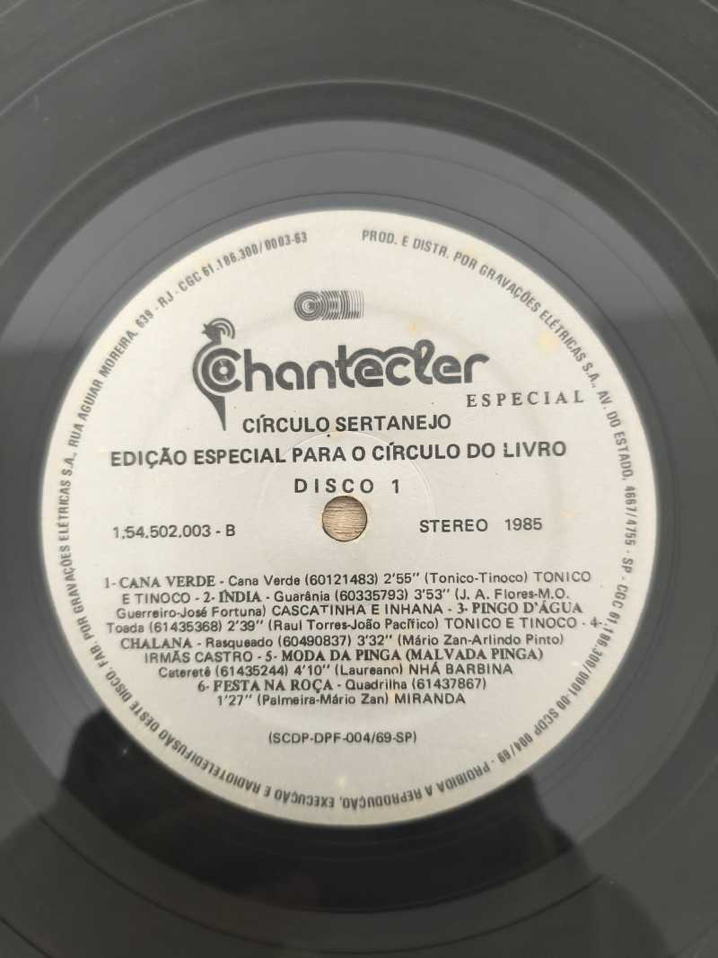Lp Vinil Círculo Sertanejo Duplo