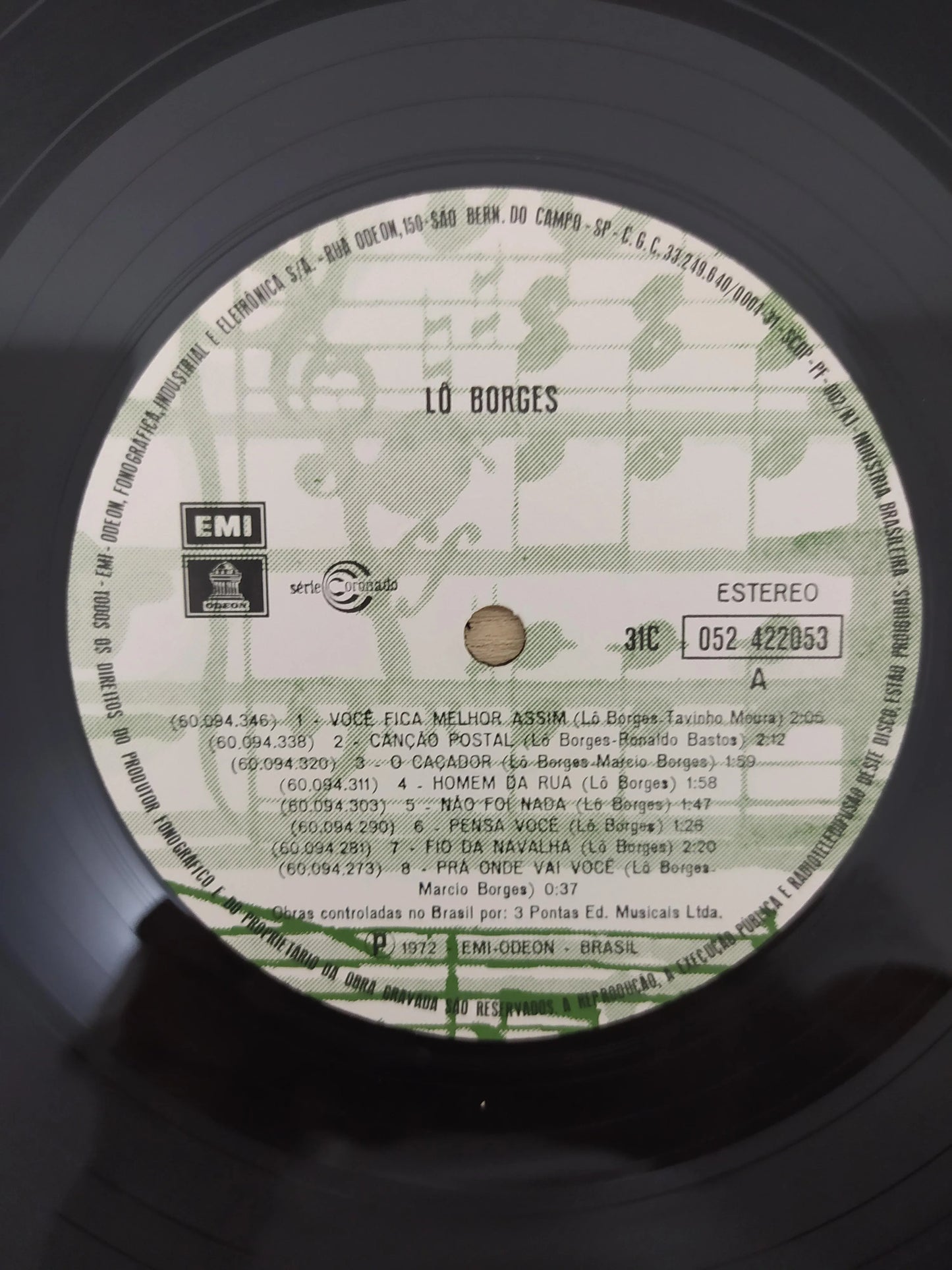 Disco Vinil 1972 Tênis Lo Borges A
