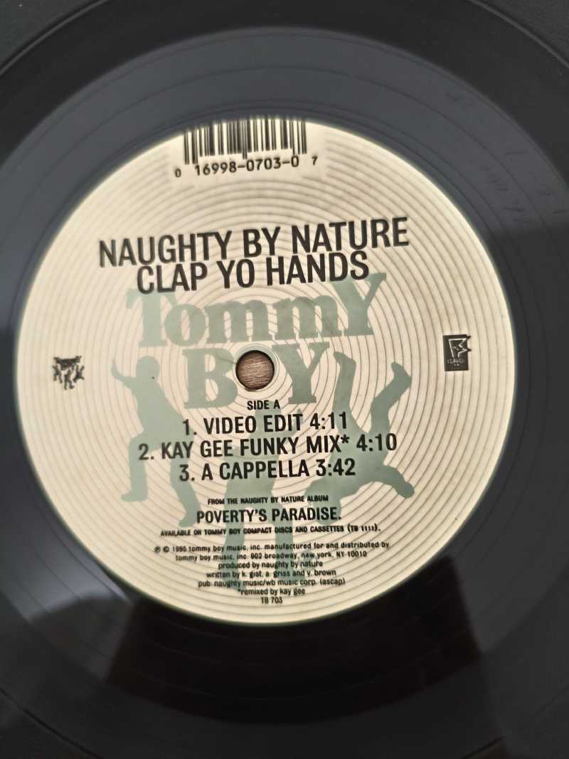 Lp Vinil Naughty By Nature Clap Yo Hands Chain Remains Imp.