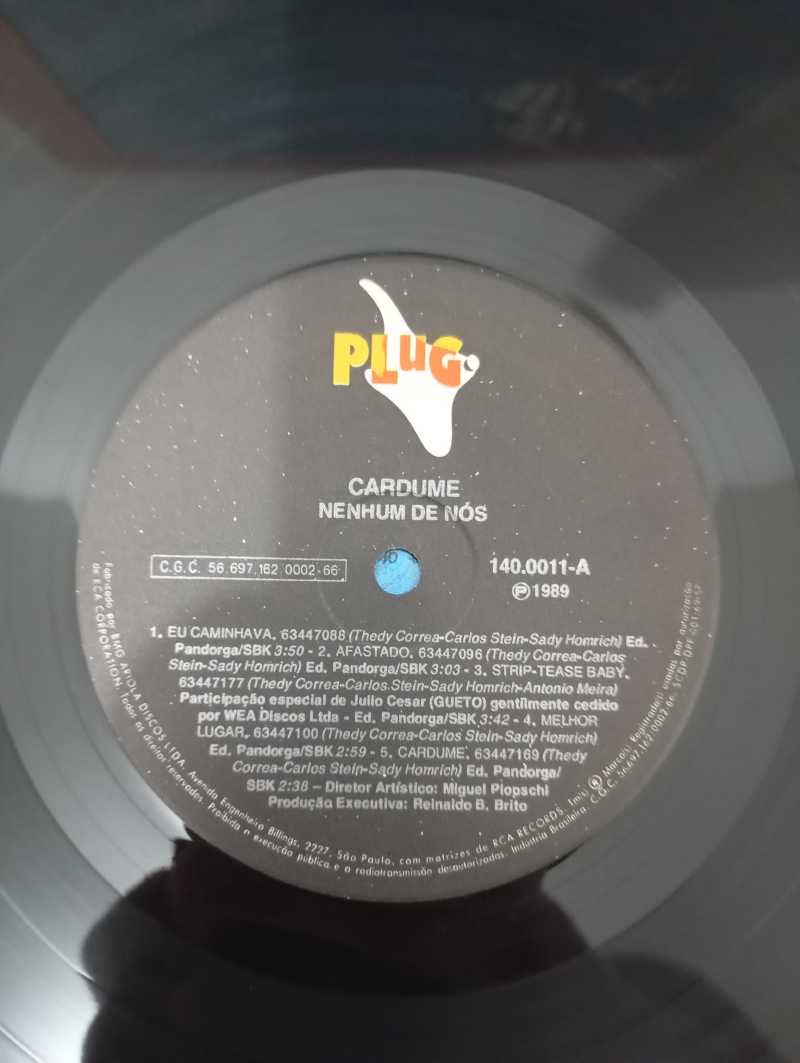 Lp Vinil Nenhum De Nós Cardume Com Encarte